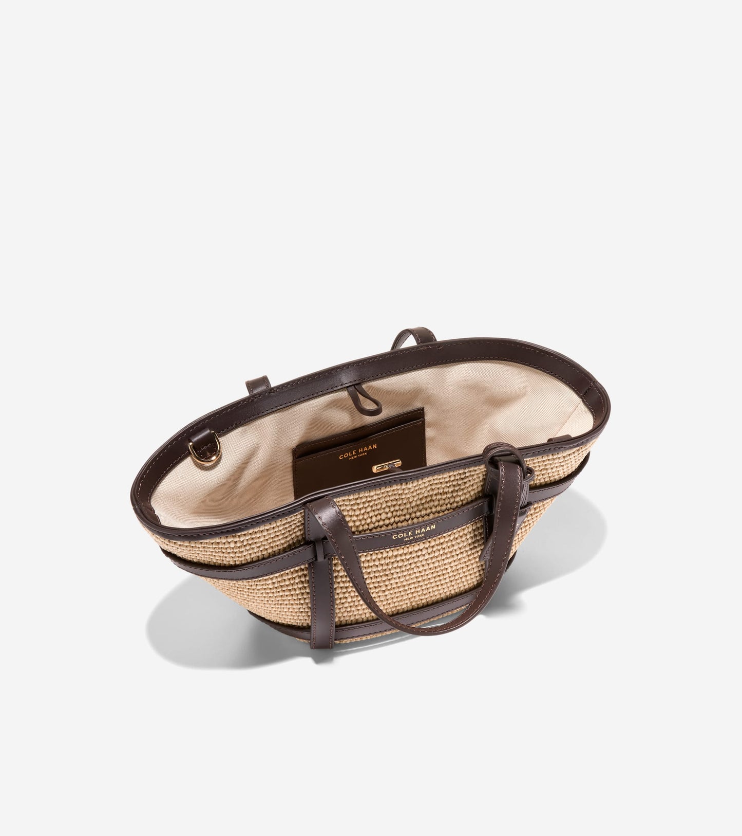 U08158:NATURAL RAFFIA/DK. CHOCOLATE:0000