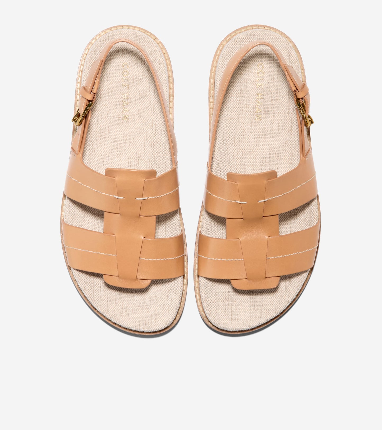 W32744:BISCUIT LTHR/NATURAL CANVAS