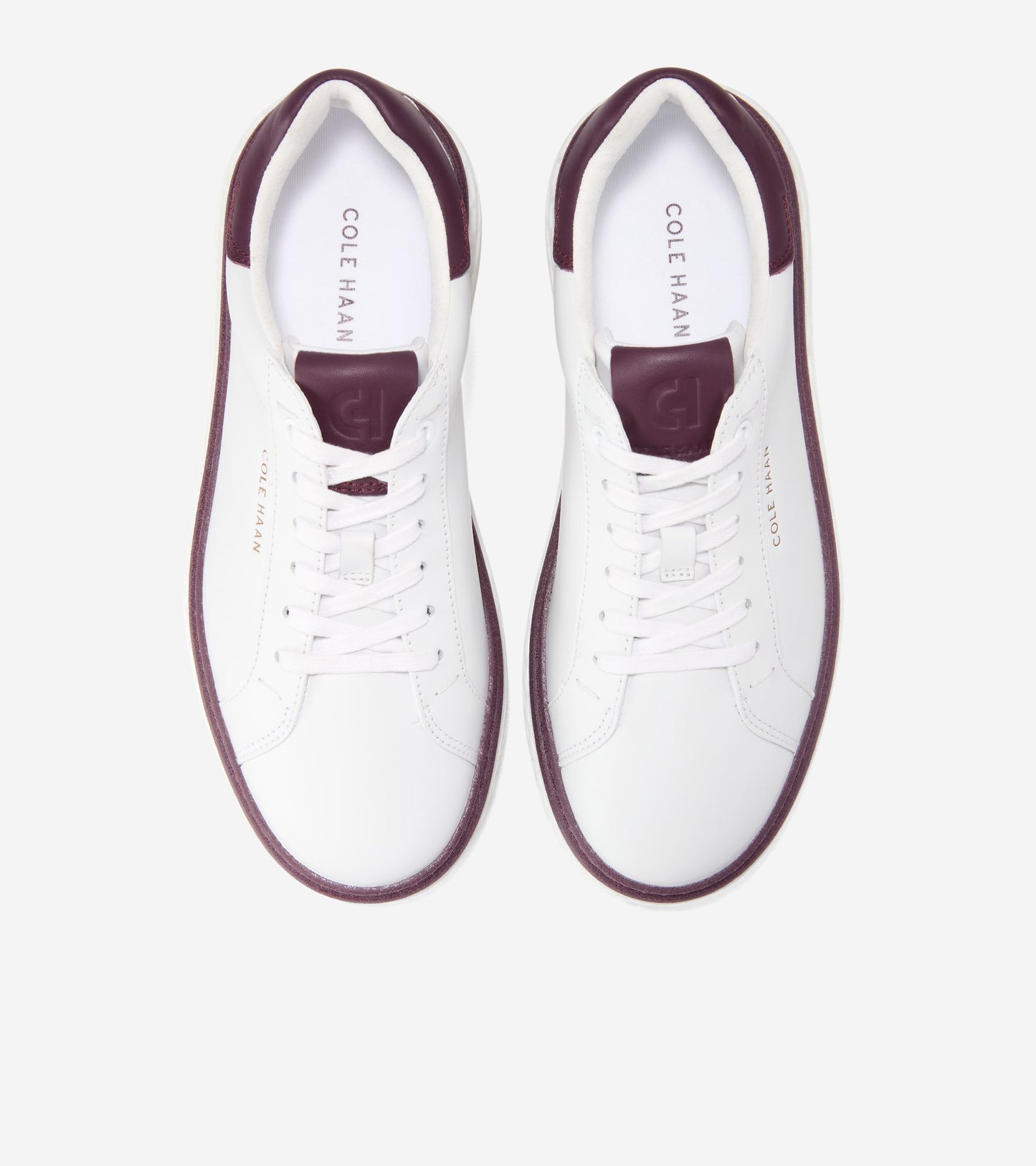 W36151:WHITE LTHR / CH BLACK GARNET LTHR