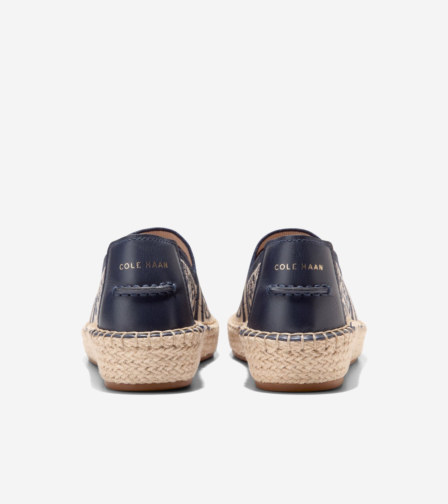 W32110:DOUBLE CH NAVY BLAZER/OAT STITCHLIGHT