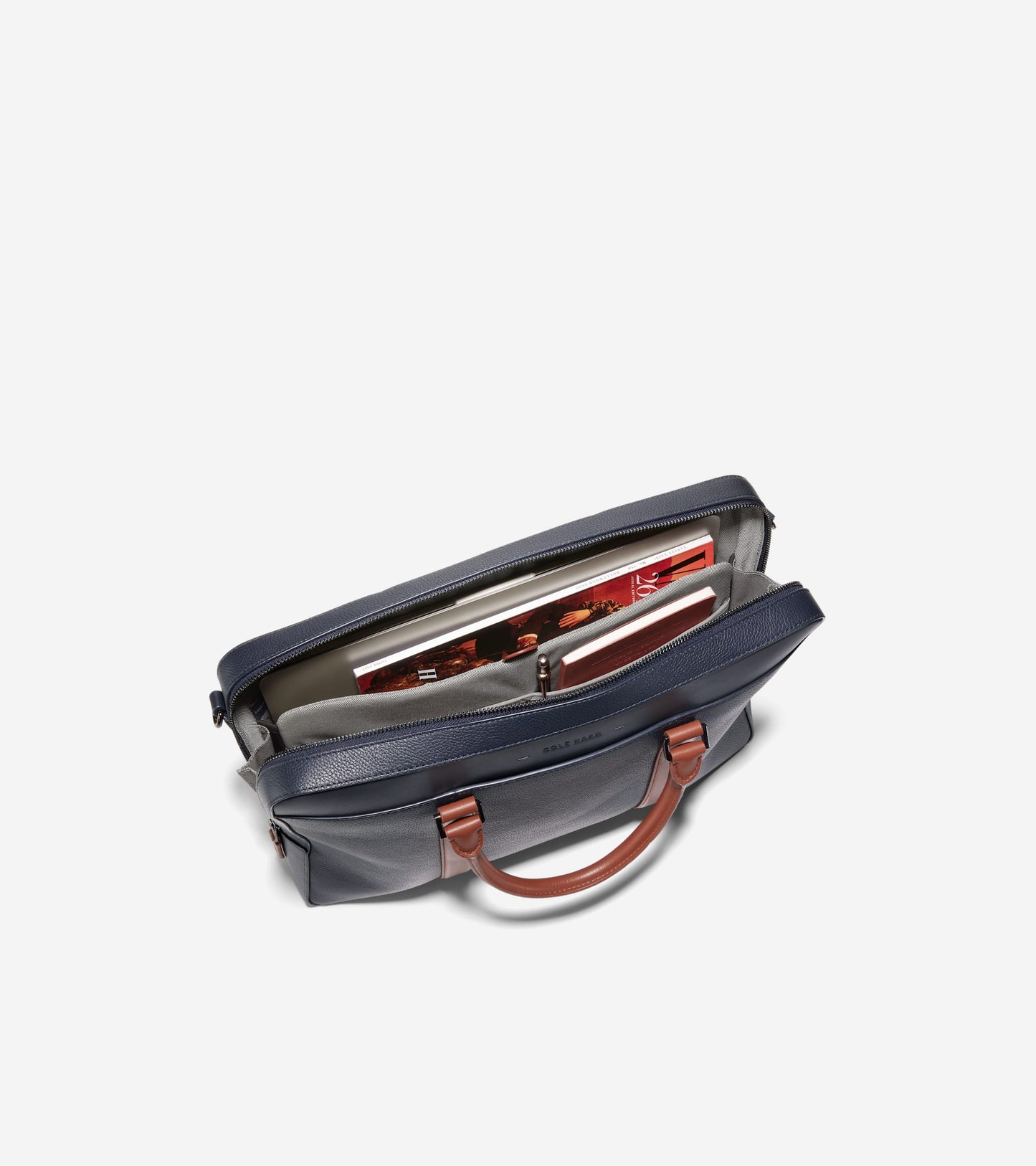 F12377:NAVY BLAZER / NEW BRITISH TAN:0000