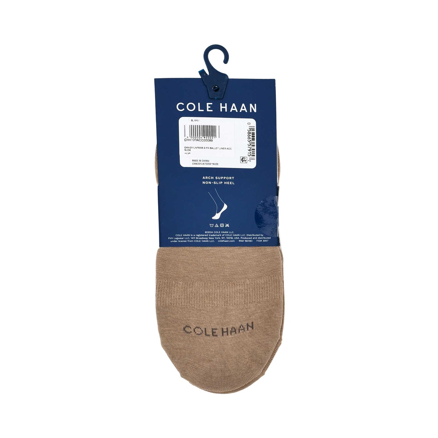 Cole Haan 2-Pack Liner Socks Nude