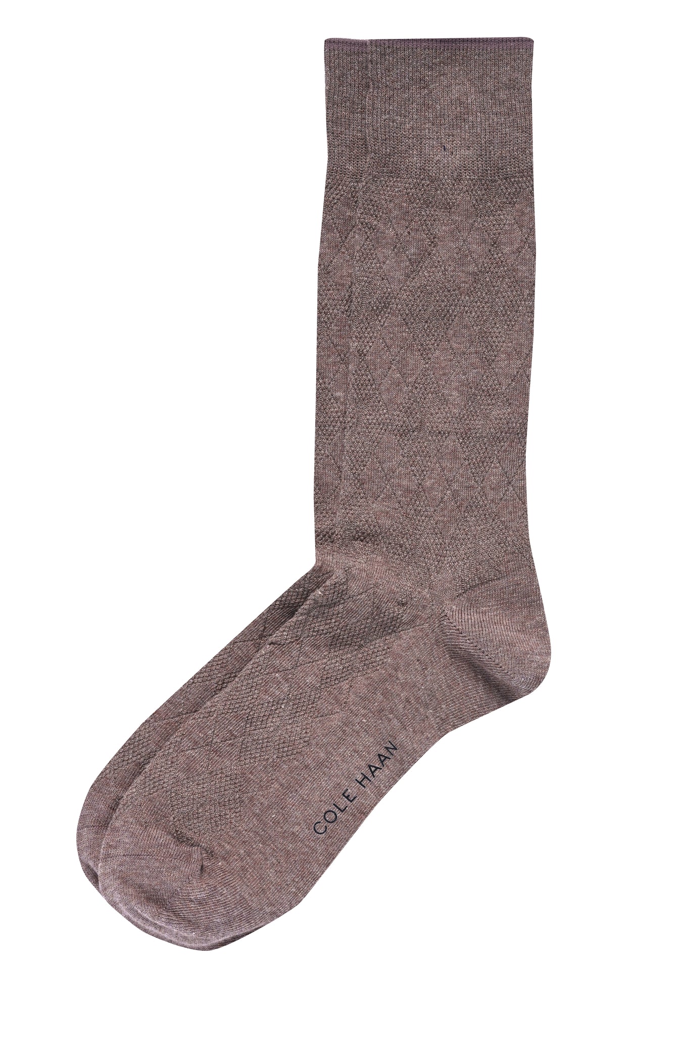 Cole Haan Men 1-Pack Dress Crew Socks Brown
