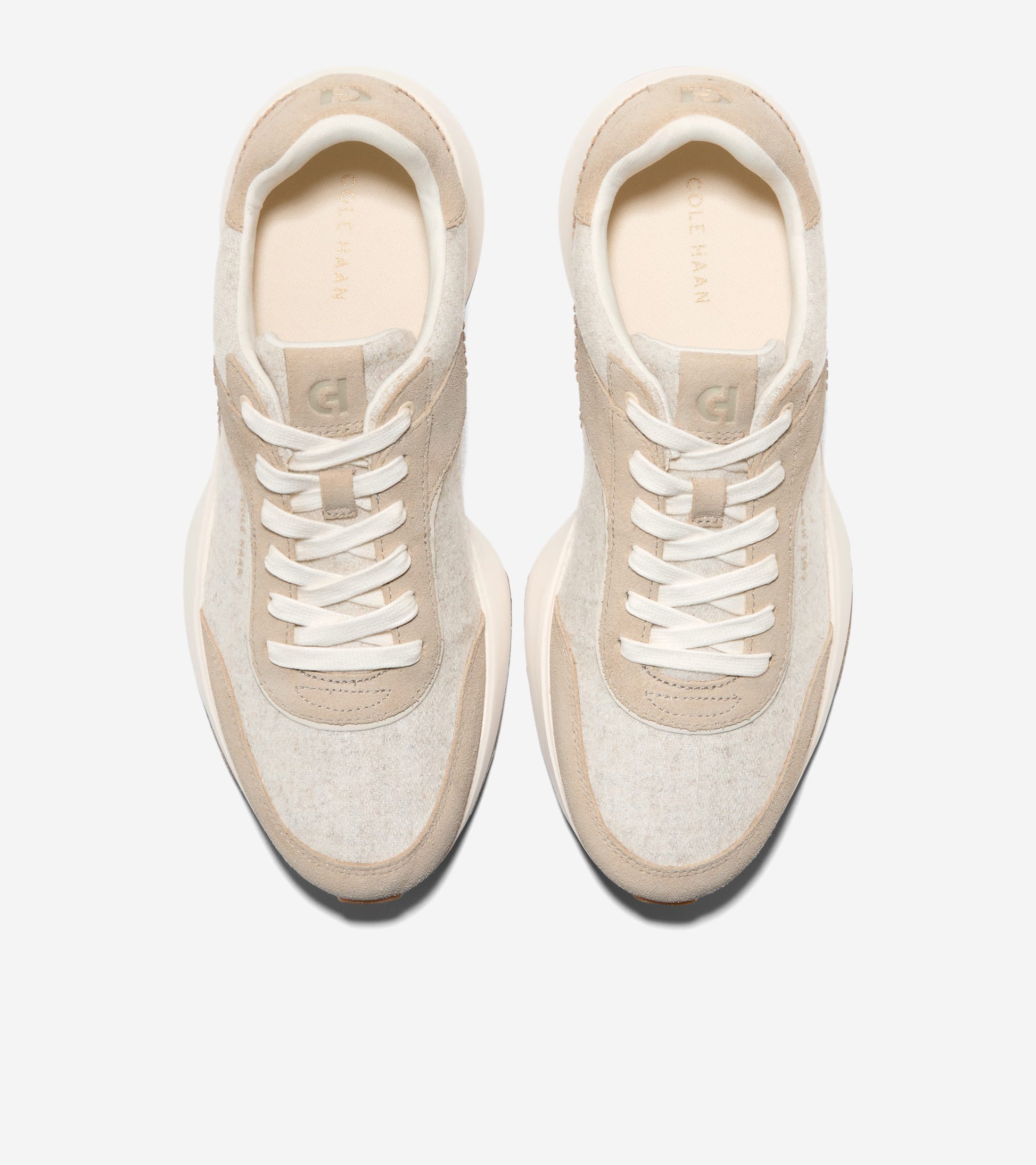 W34883:CH LT SESAME SUEDE/WOOL/IVORY