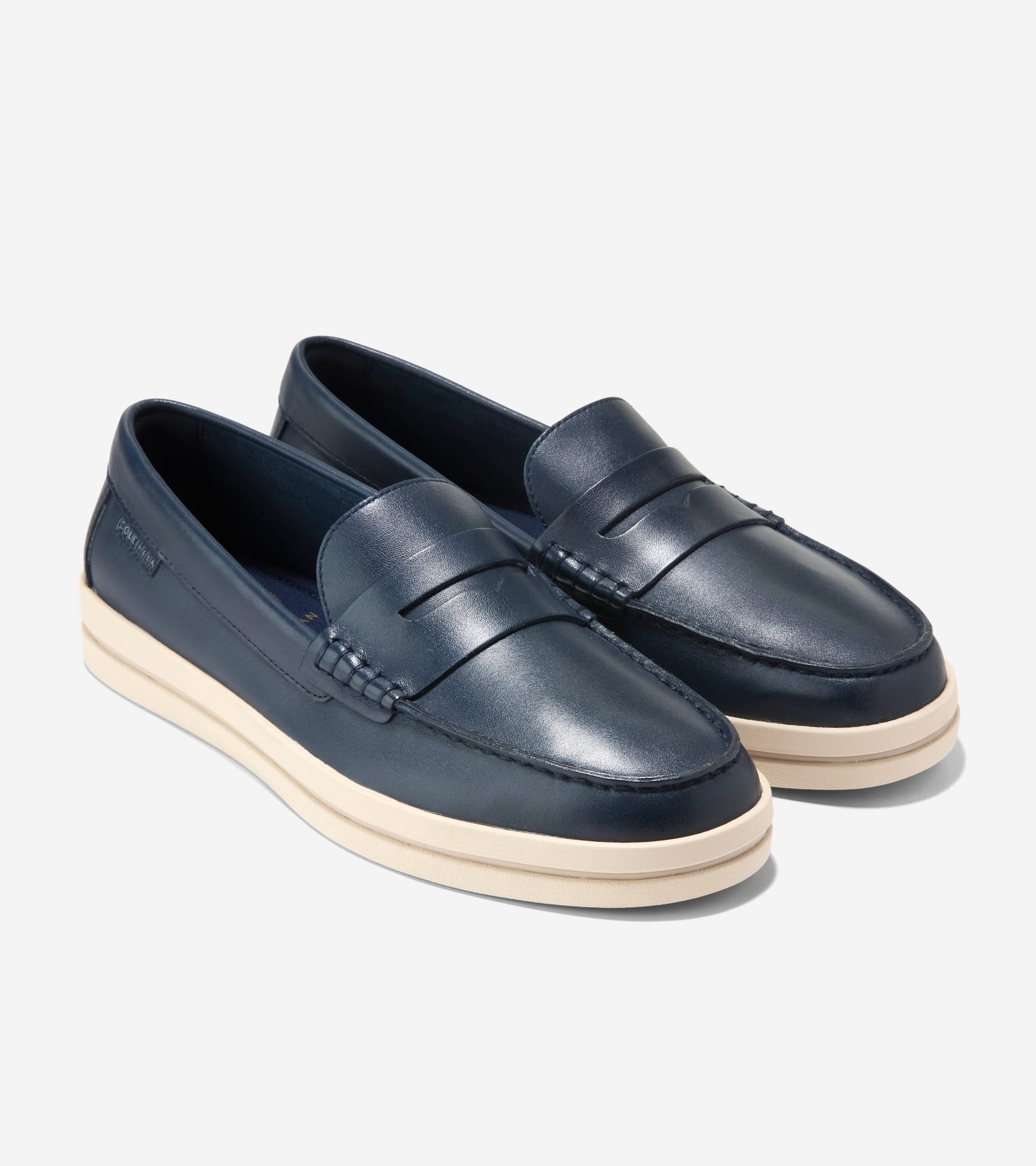 C43808:NAVY BLAZER / ANGORA