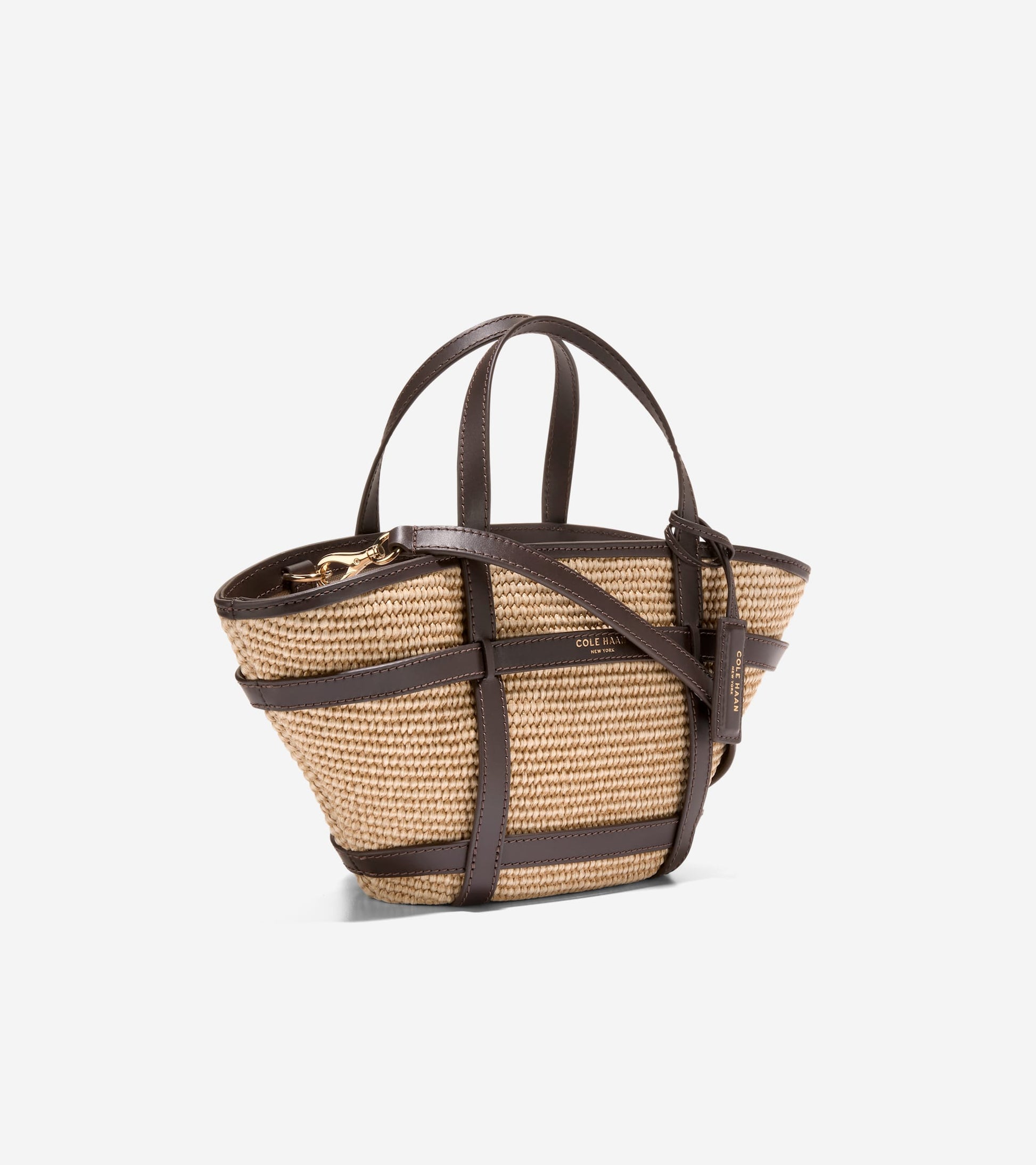 U08158:NATURAL RAFFIA/DK. CHOCOLATE:0000
