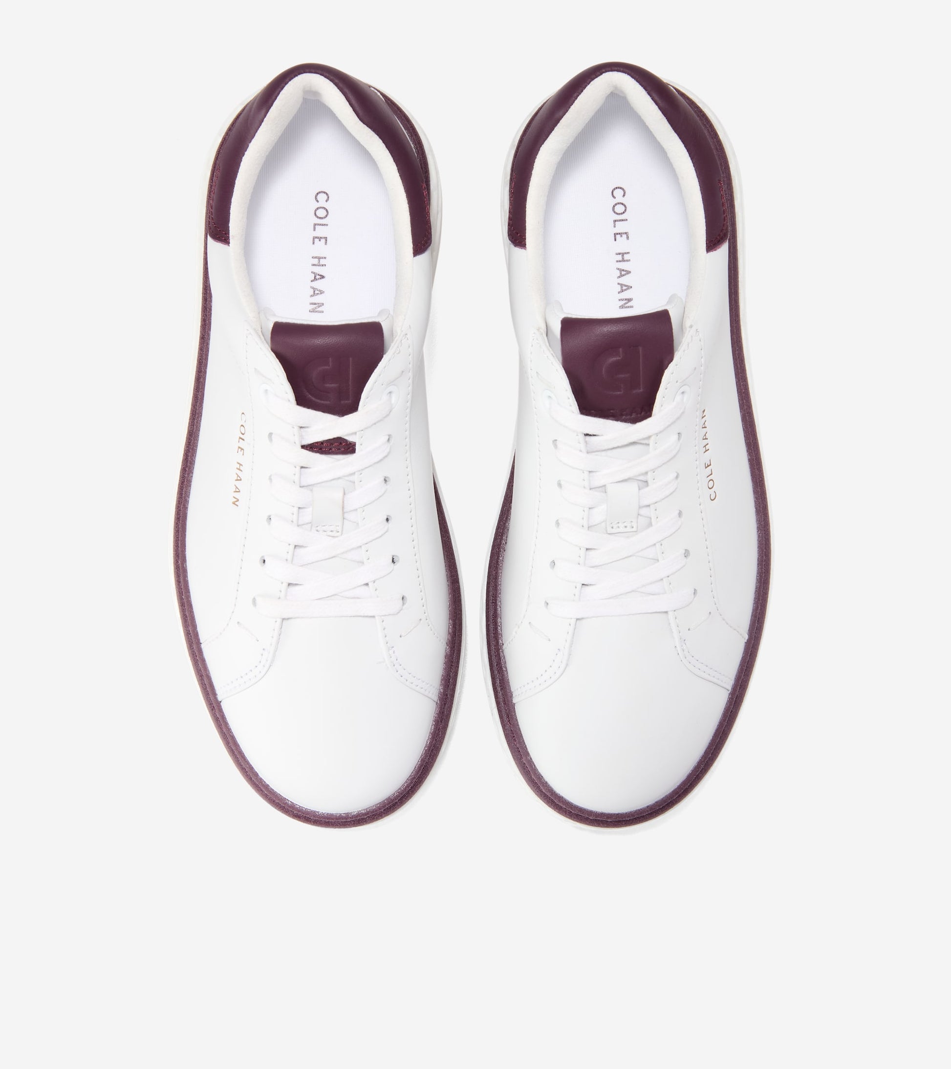W36151:WHITE LTHR / CH BLACK GARNET LTHR