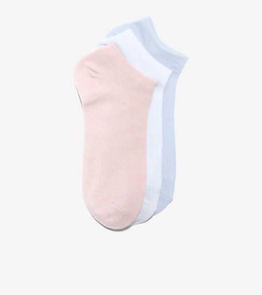 Cole Haan Women 3-Pack No-Show Socks Soft Pink Heather
