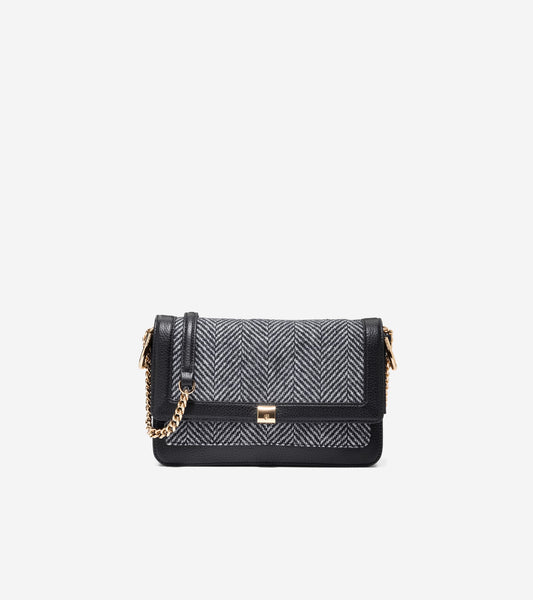 U07788:HERRINGBONE TWEED/ BLACK:null