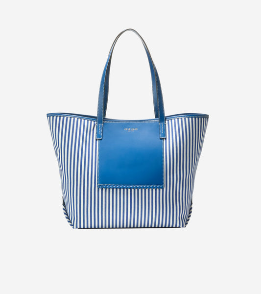 U08289:PRINTED TRUE BLUE STRIPE NATURAL CANVAS:0000