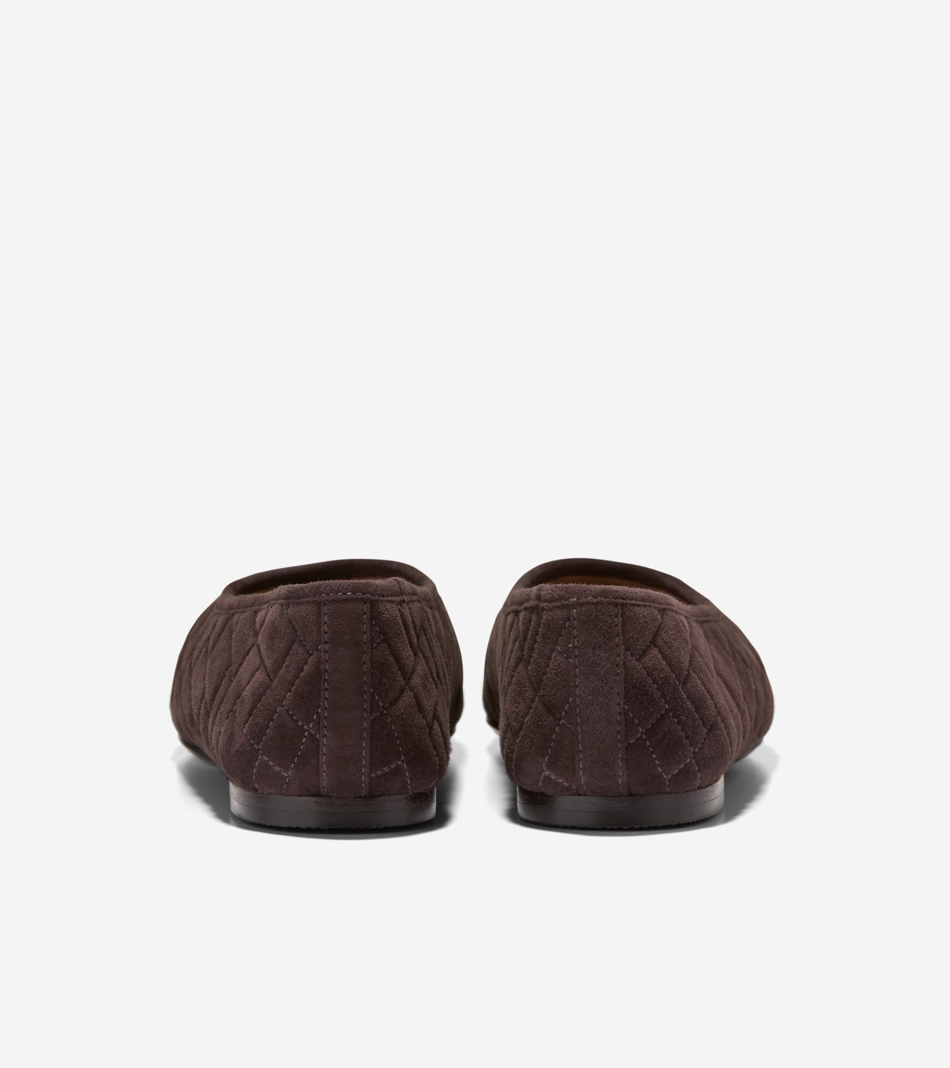 W37449:CH DARK CHOCOLATE QUILTED SUEDE