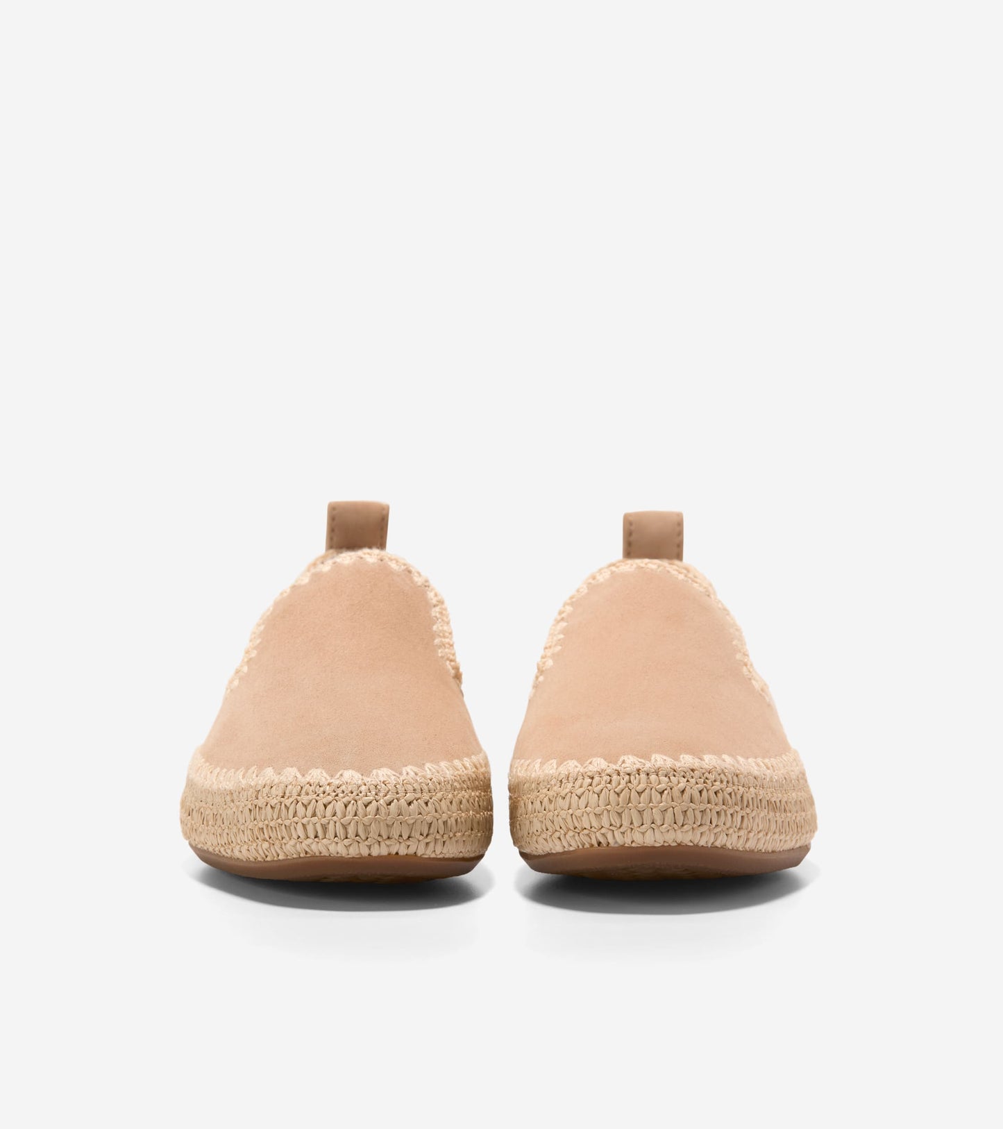 W34589:CH TUSCAN SAND SUEDE / NATURAL RAFFIA