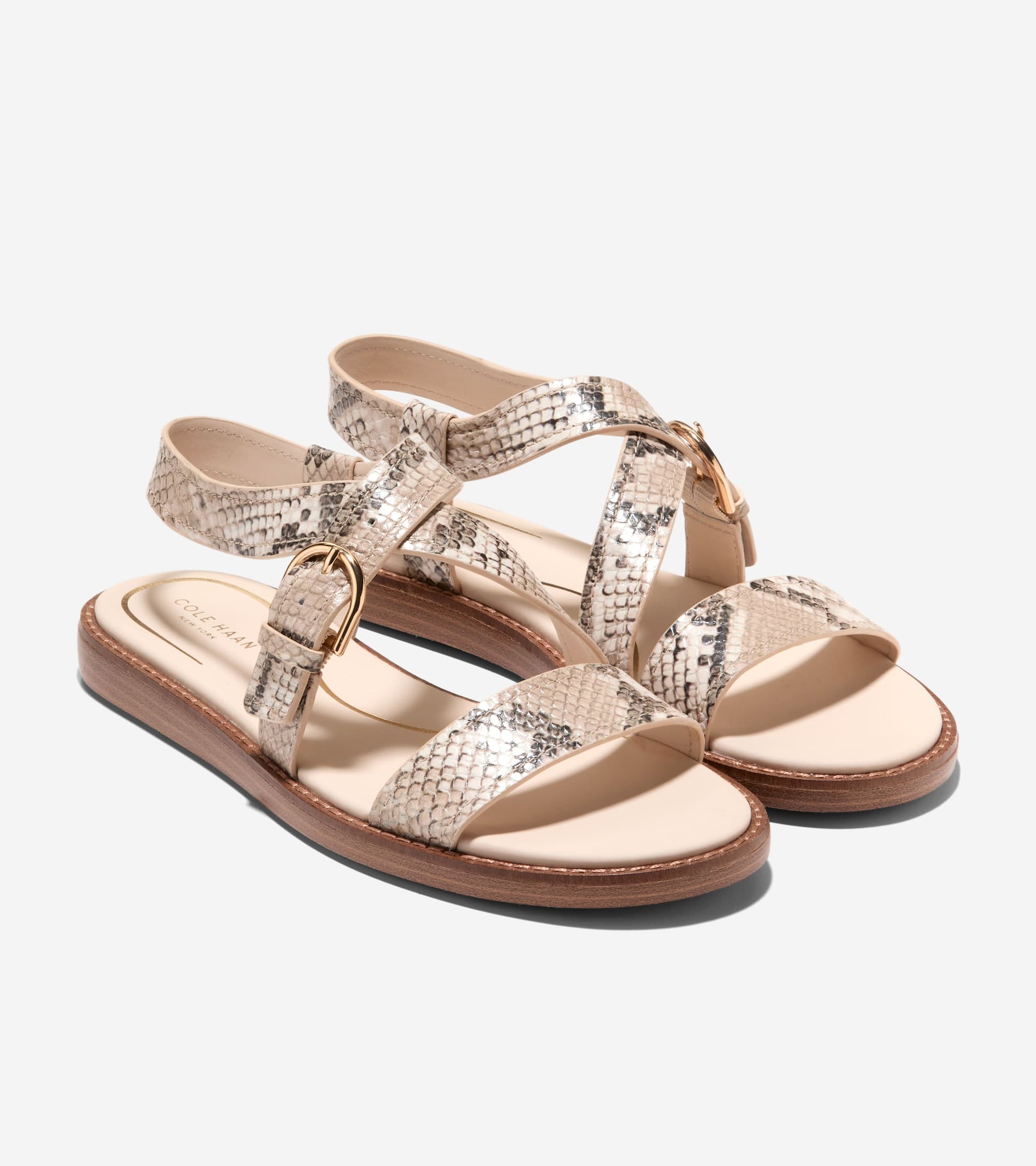 W35572:MOJAVE SNAKE PRINT LEATHER