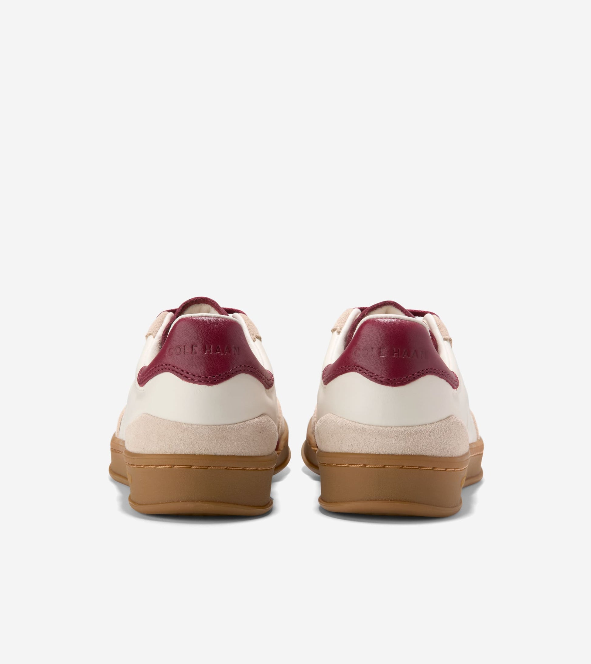 W32696:IVORY/CH OAT SUEDE/BLACK CHERRY