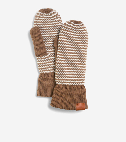 Women's Arrow Striped Mittens