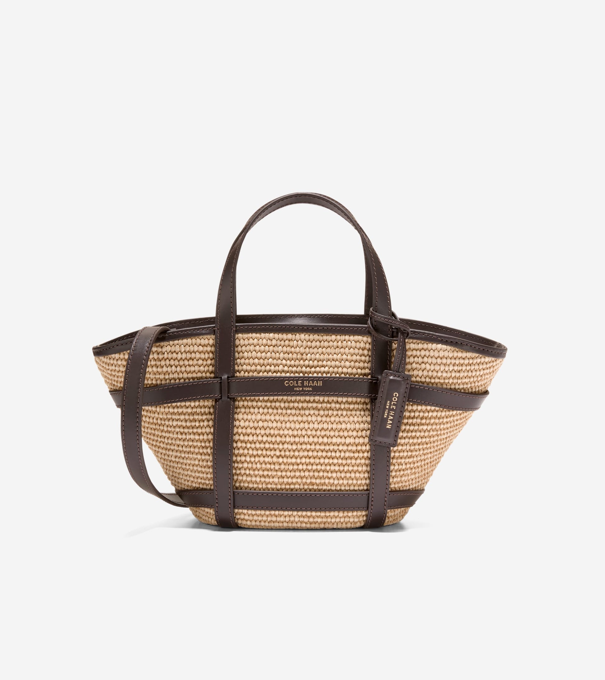 U08158:NATURAL RAFFIA/DK. CHOCOLATE:0000