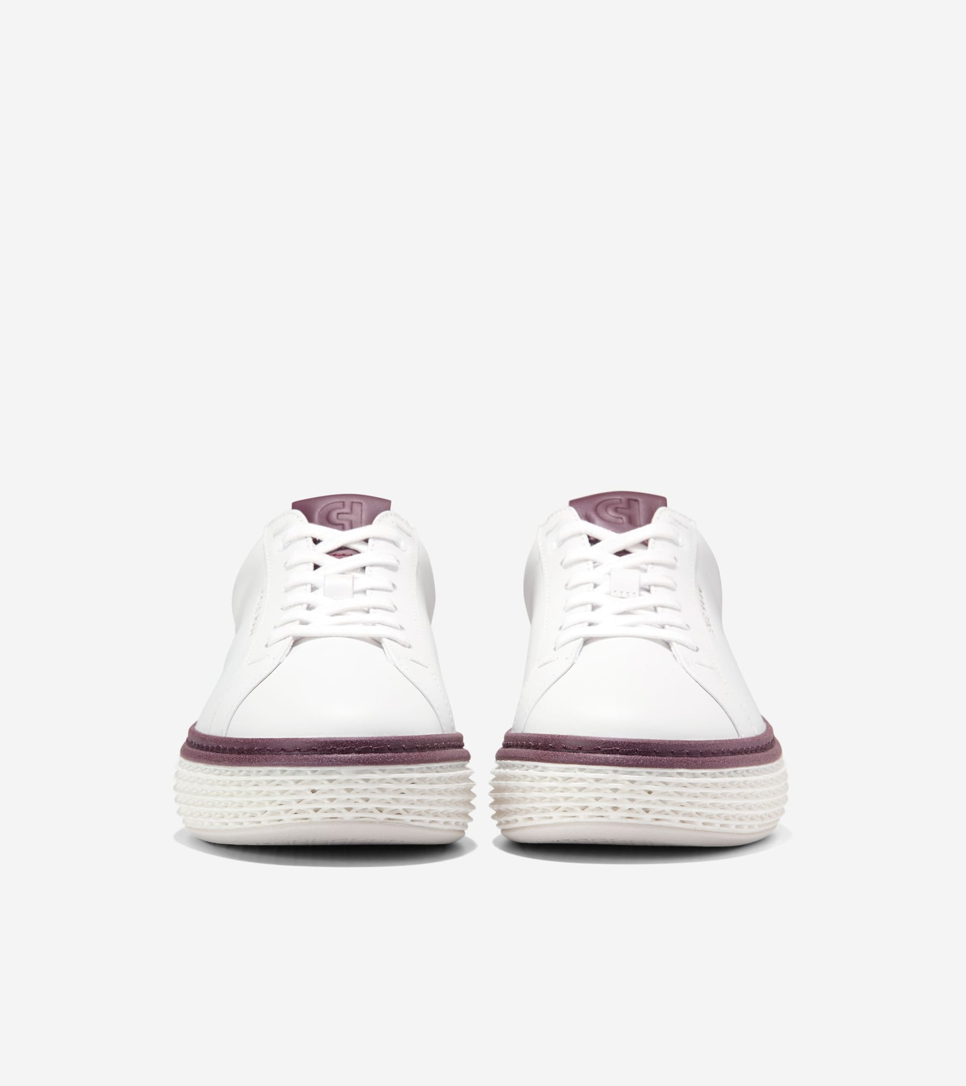 W36151:WHITE LTHR / CH BLACK GARNET LTHR