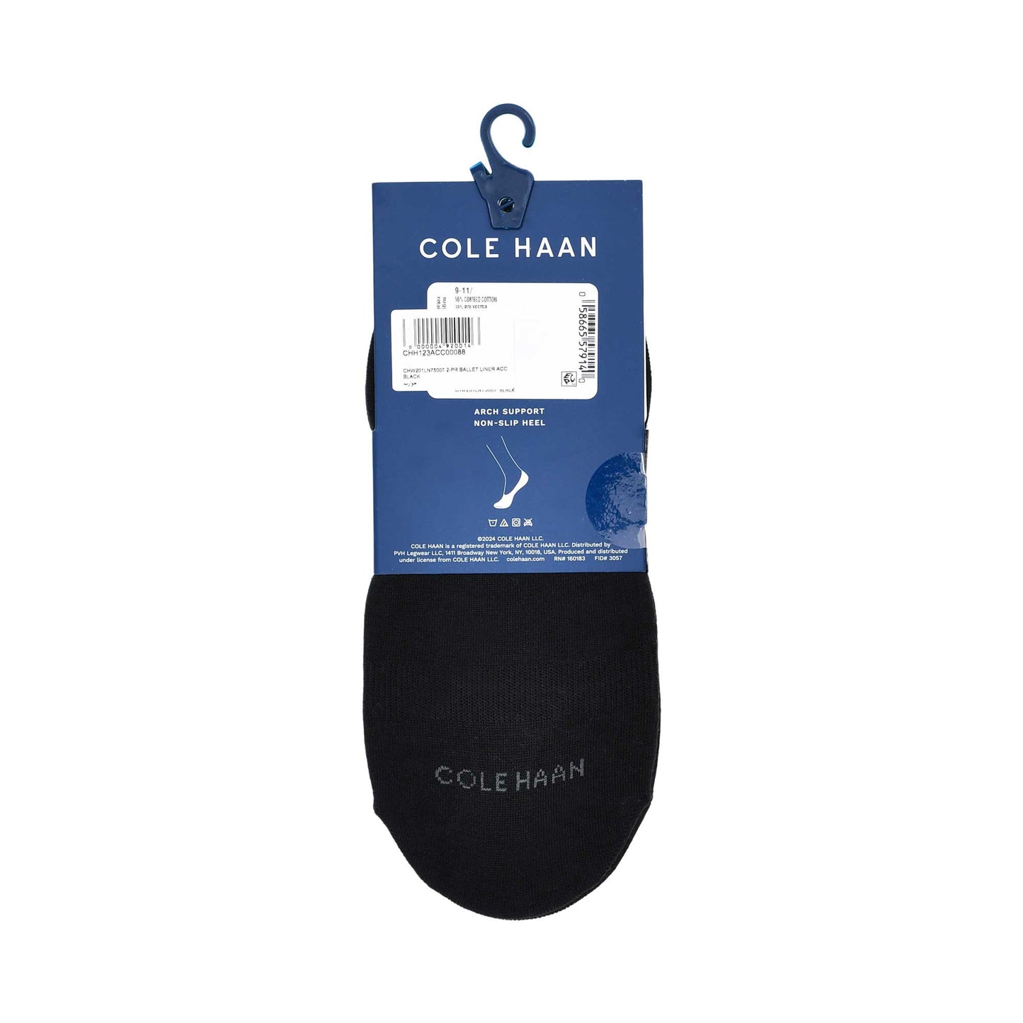 Cole Haan 2-Pack Liner Socks Black
