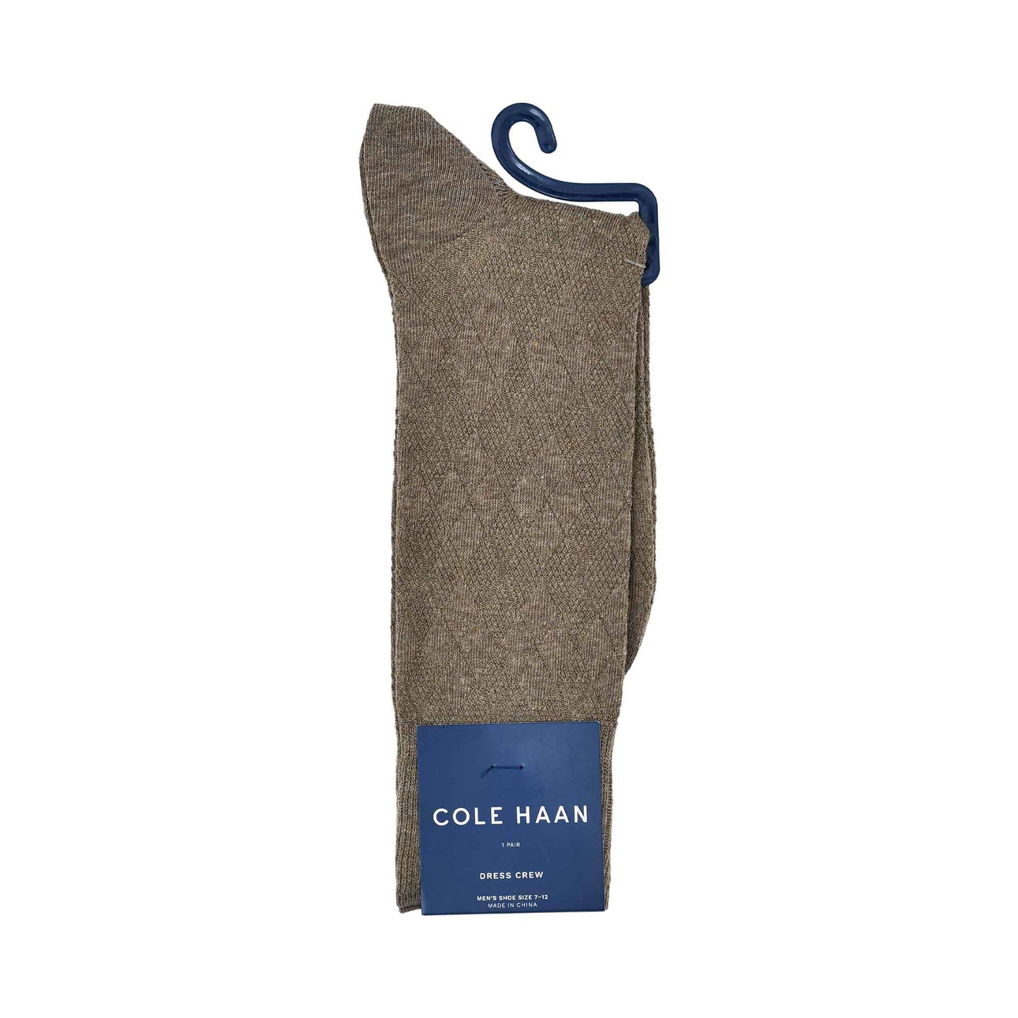 Cole Haan Men 1-Pack Dress Crew Socks Brown