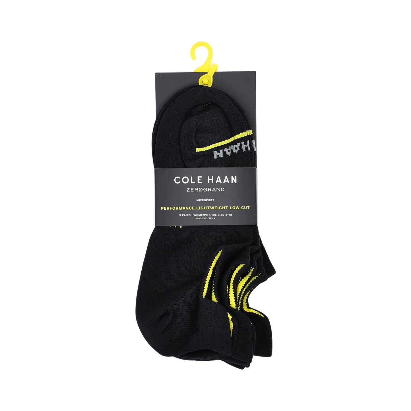 Cole Haan Women 3-Pack No-Show Socks Black