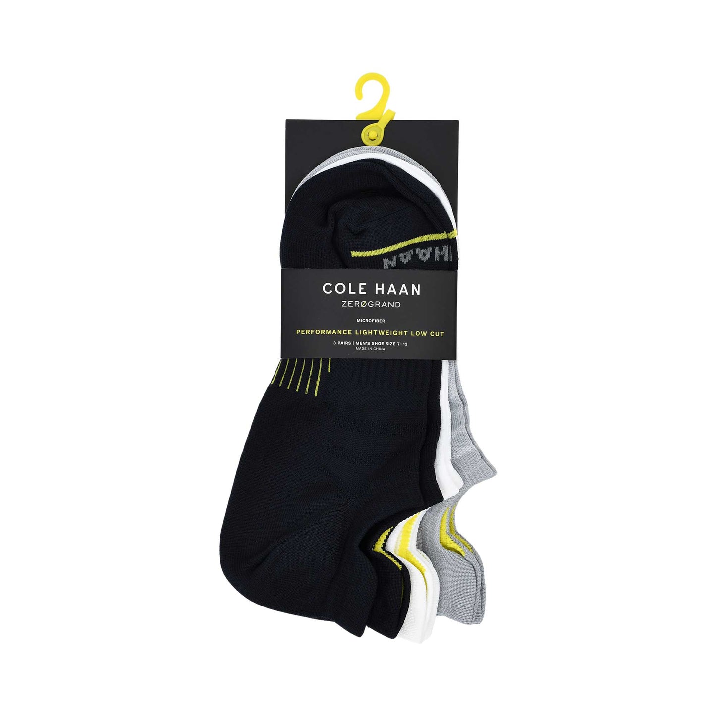 Cole Haan Men 3-Pack No-Show Socks Navy Multi