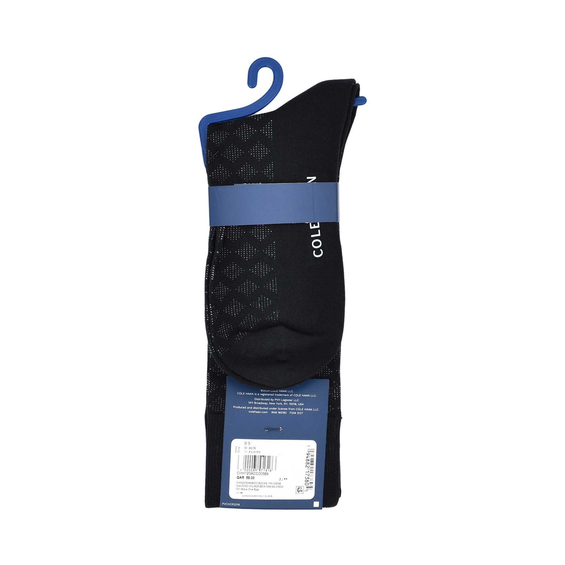 Chole Haan Cole Haan Men 1-Pack Dress Crew Socks Black | Socks Chole Haan Cole Haan Men 1-Pack Dress Crew Socks Black | Socks
