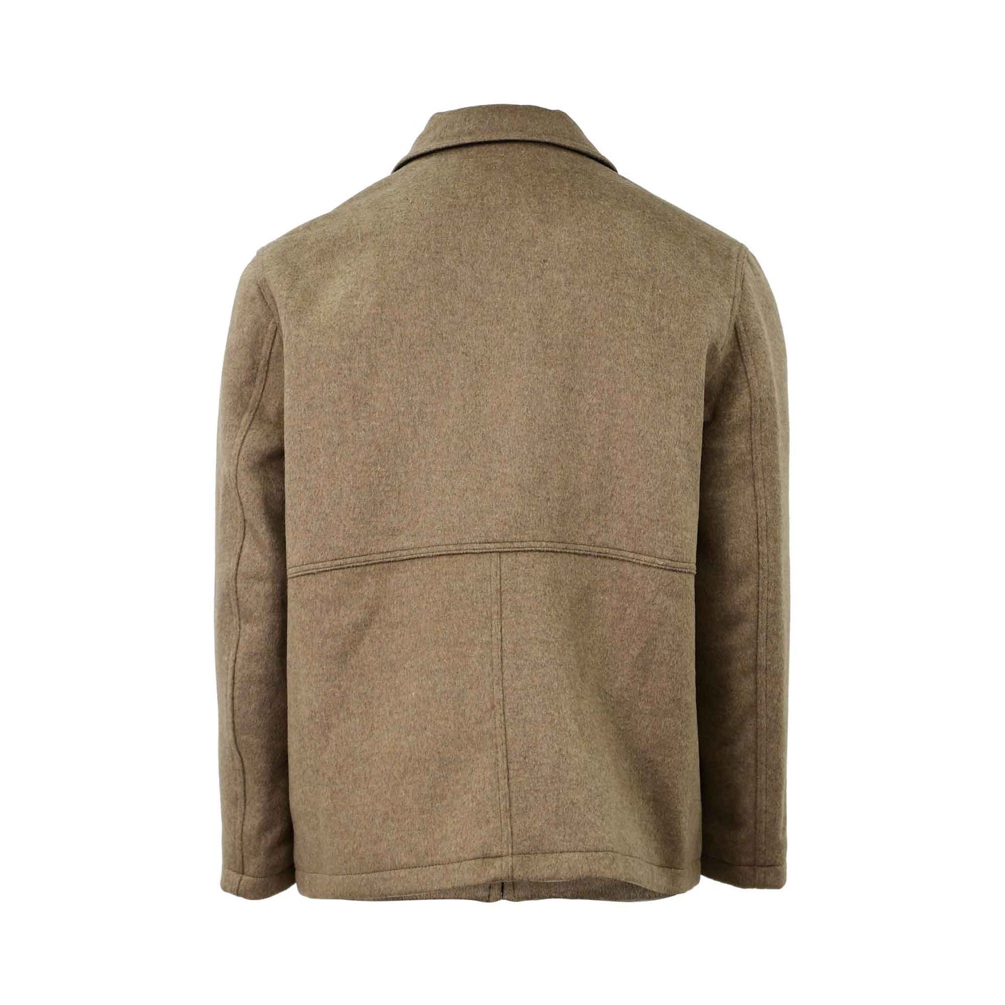 Men's Zip Front Wool Shirt Jacket