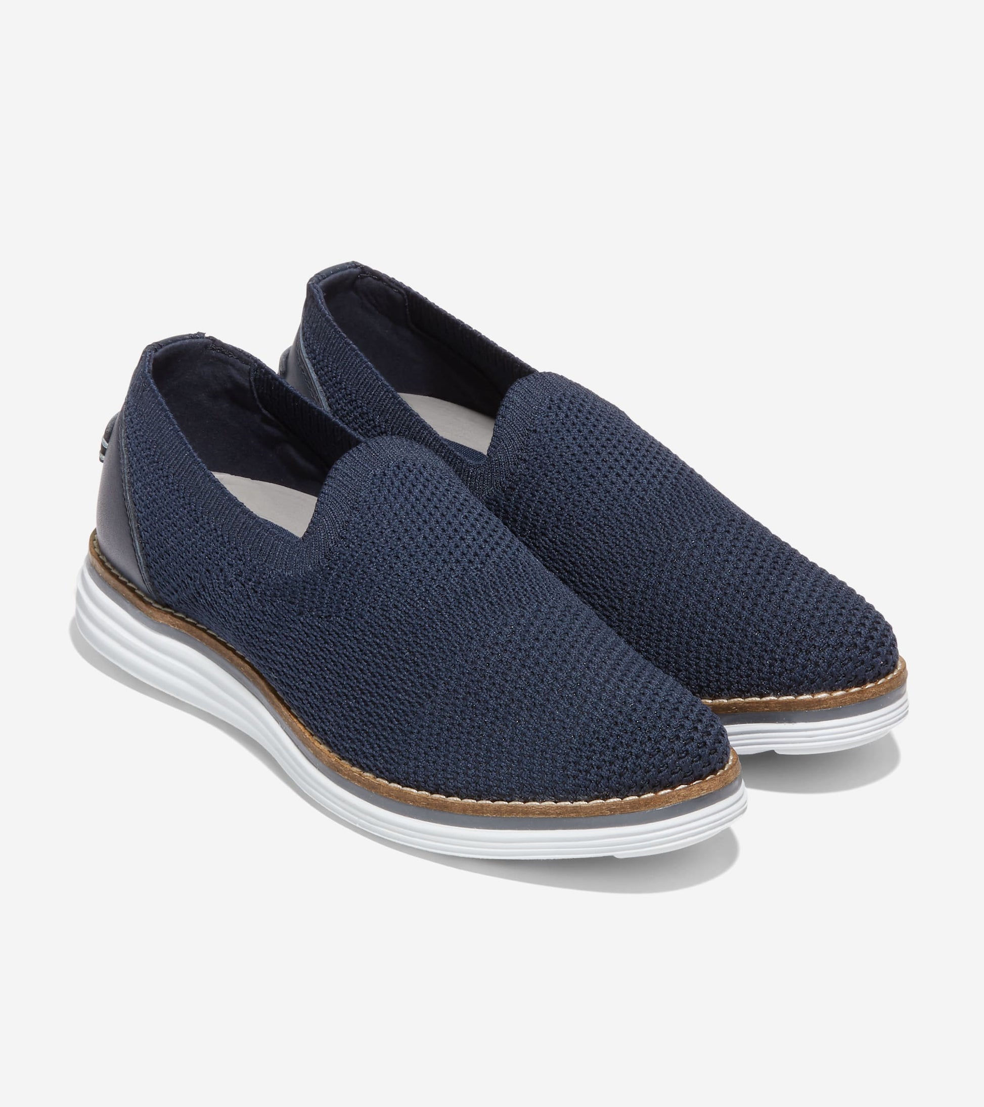 W28152:NAVY KNIT/OPTIC WHITE