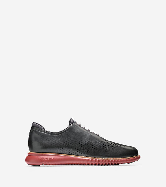 2.ZERØGRAND Lined Laser Wingtip Oxford