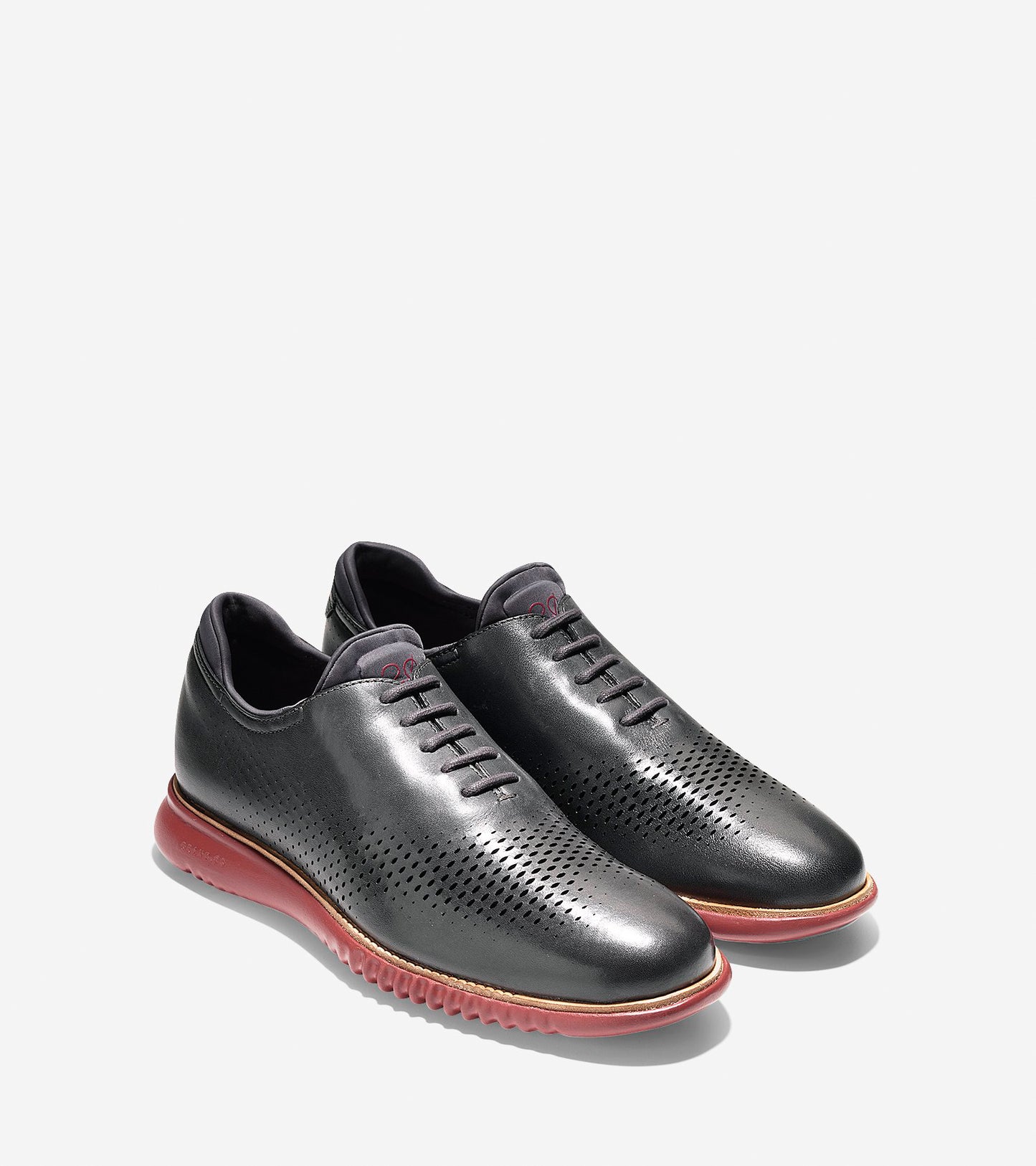 2.ZERØGRAND Lined Laser Wingtip Oxford