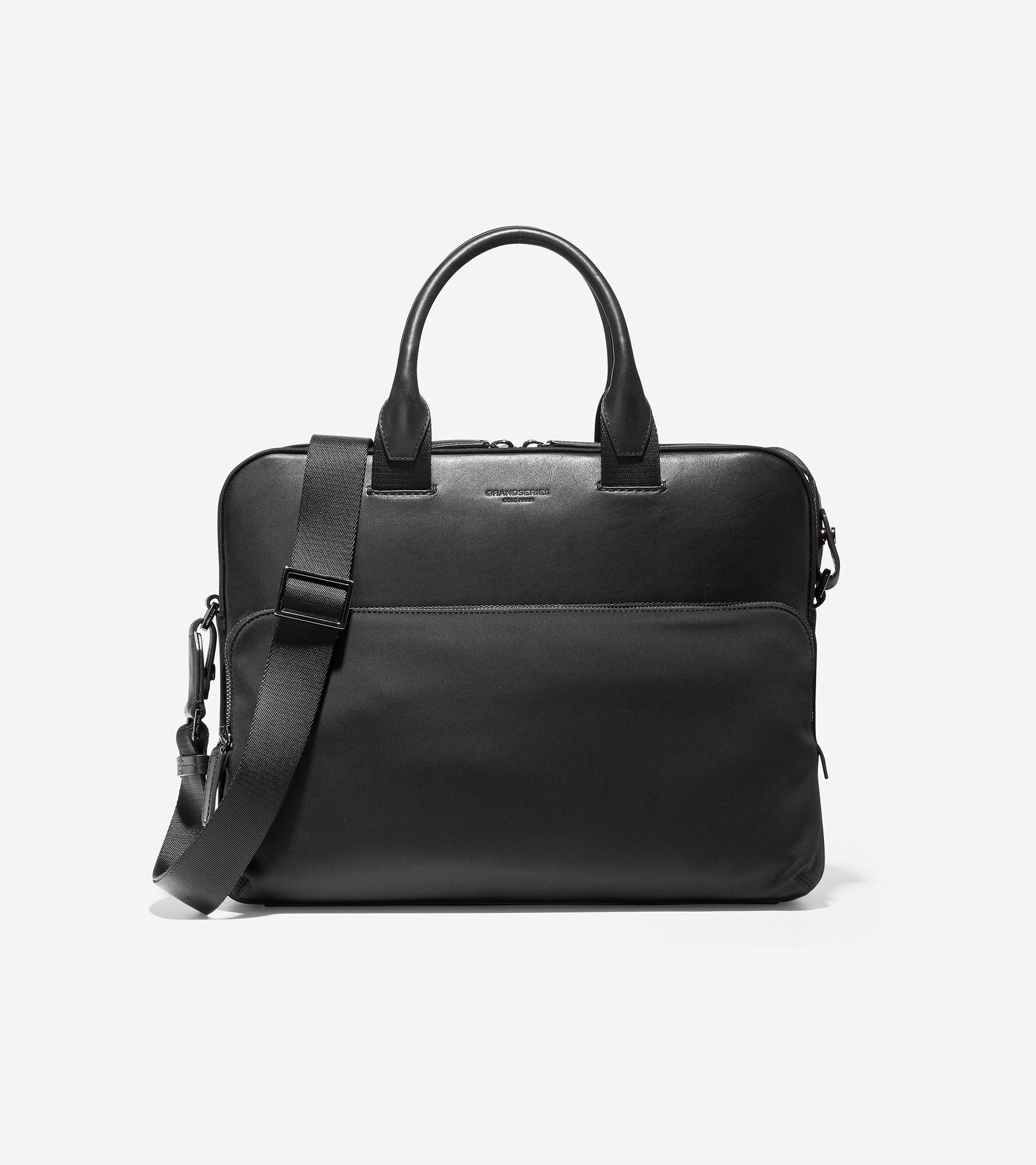 GRANDSERIES Nylon and Leather Attache