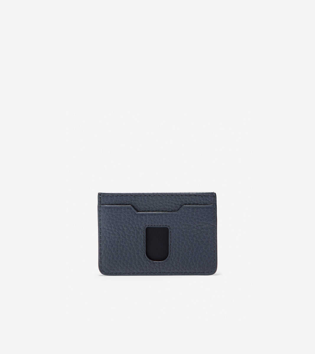 GRANDSERIES Pebbled Leather Card Case