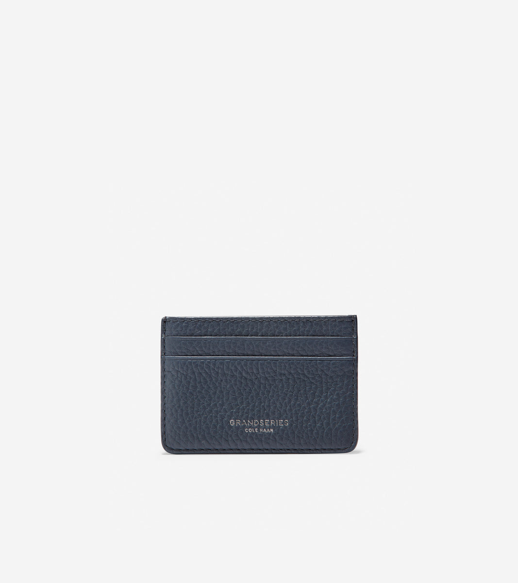 GRANDSERIES Pebbled Leather Card Case